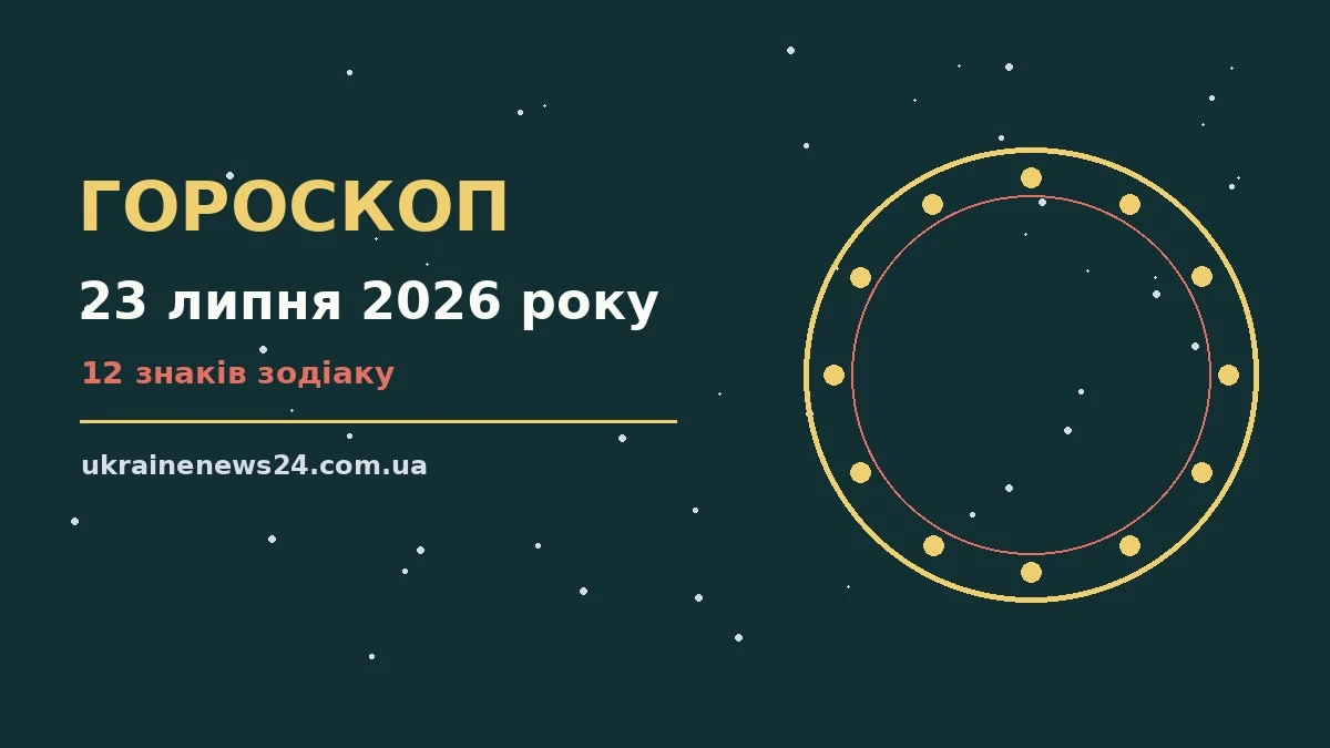 Гороскоп на 23 липня 2026 року: на що звернути увагу для грошей і кохання