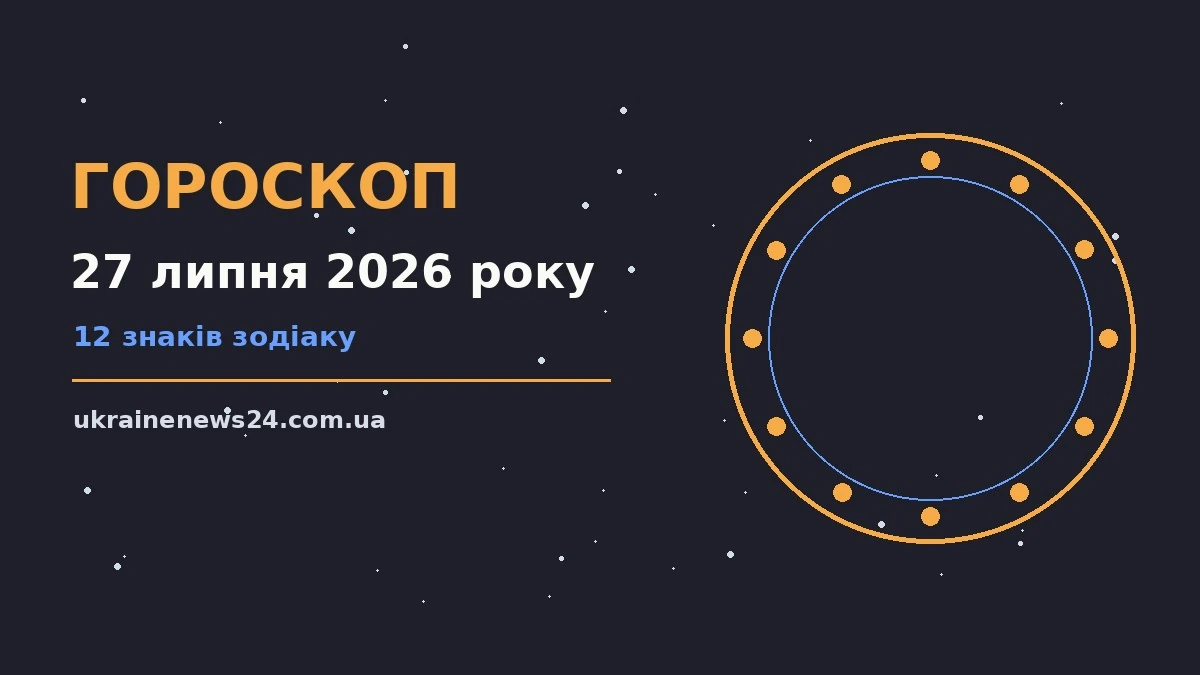 Гороскоп на 27 липня 2026 року: на що звернути увагу для грошей і кохання