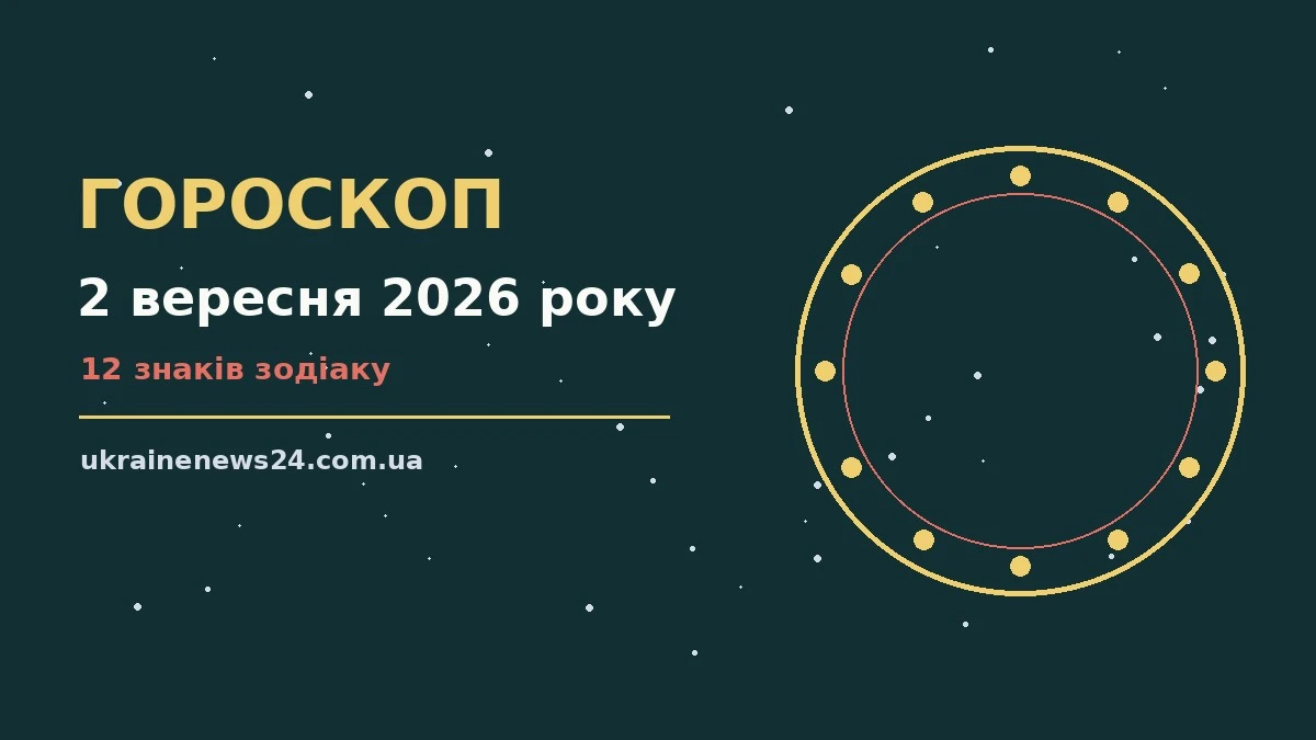 Зоряне небо над містом у вечірніх вогнях як символ гороскопу на 2 вересня 2026 року