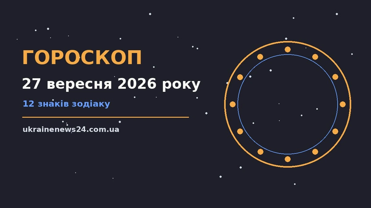 Гороскоп на 27 вересня 2026 року: на що звернути увагу для грошей і кохання